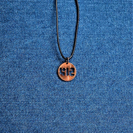 412 Cut Penny Pendant