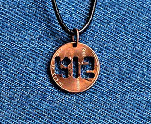 412 Cut Penny Pendant