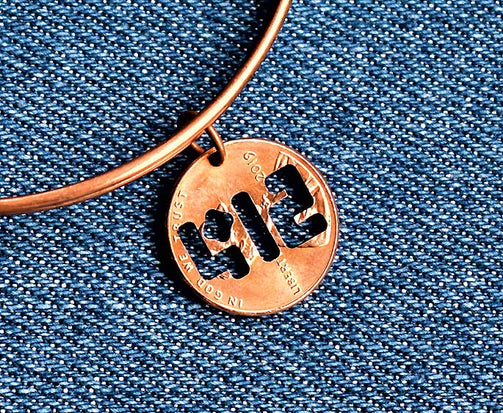 412 Cut Penny Bangle