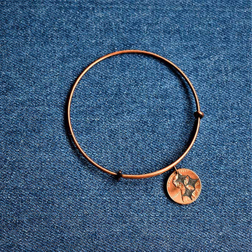 Steeler Cut Penny Bangle