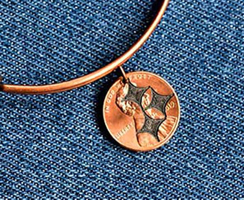 Steeler Cut Penny Bangle