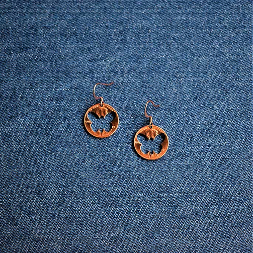 Butterfly Cut Penny Earrings