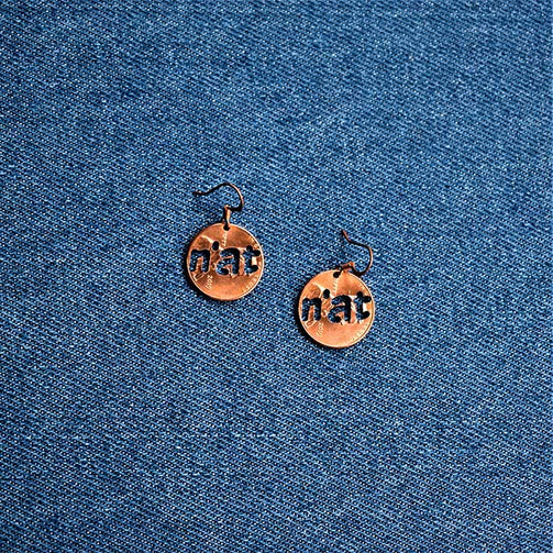 N'at Cut Penny Earrings