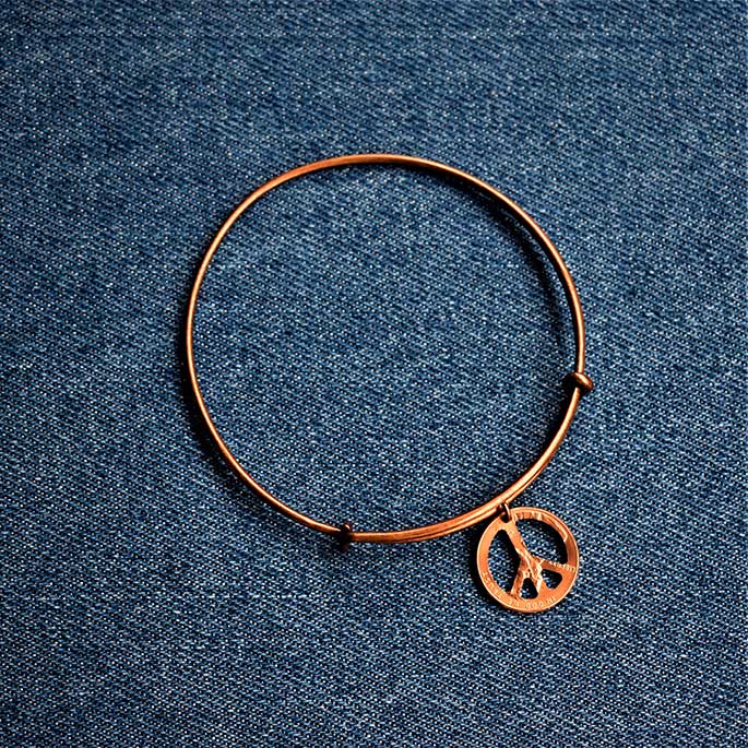 Alex and ani on sale peace sign bracelet