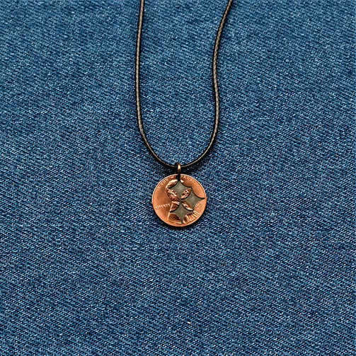 Steeler Cut Penny Pendant