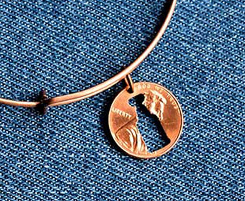 Stanley Cup Cut Penny Bangle