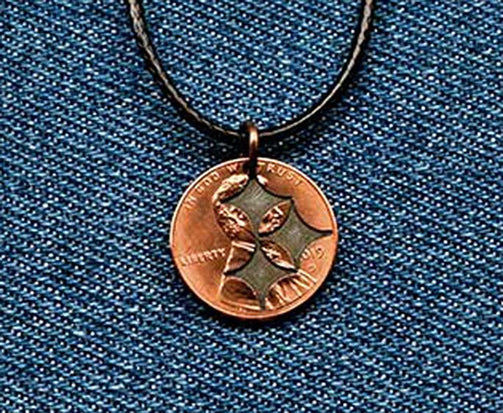 Steeler Cut Penny Pendant